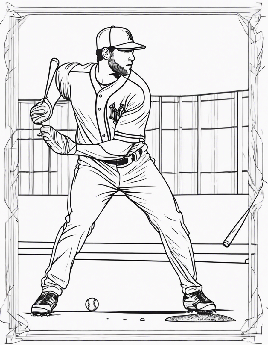 baseball coloring pages