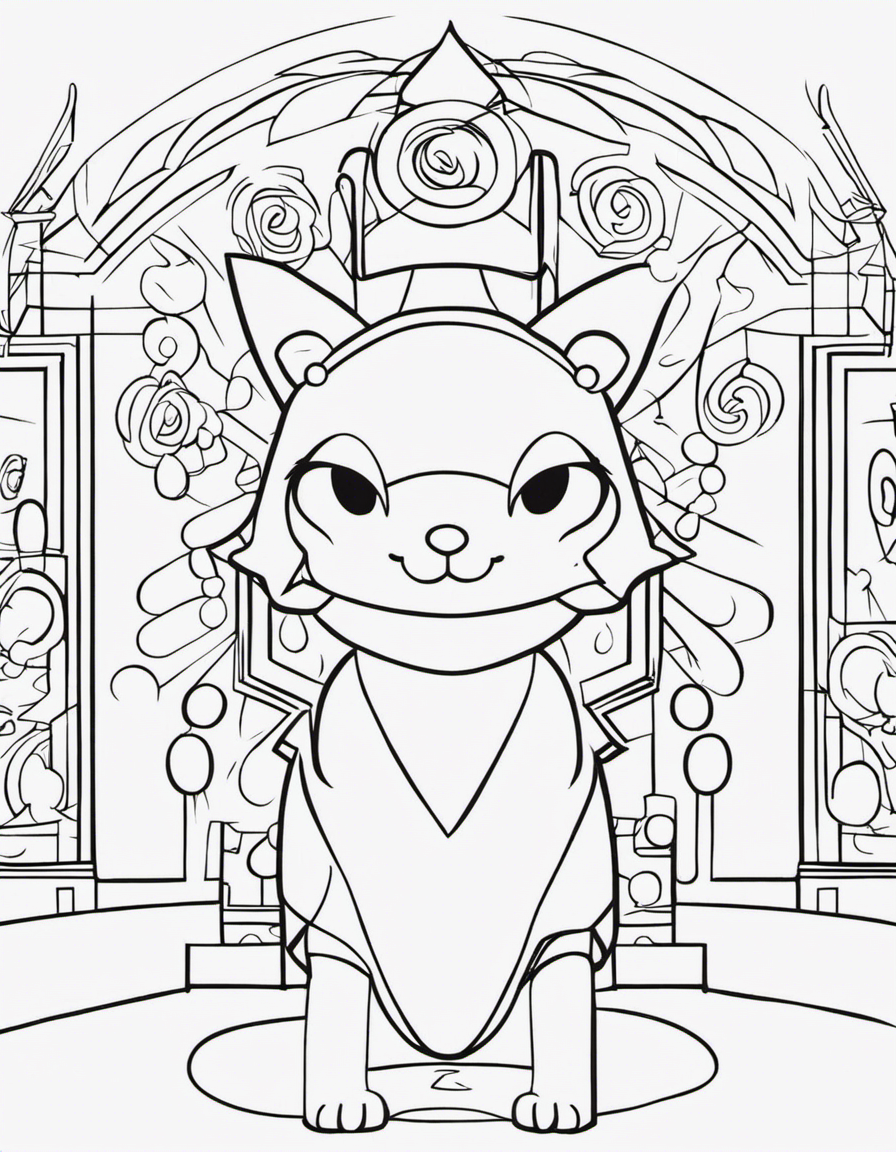 cartoon kuromi coloring page