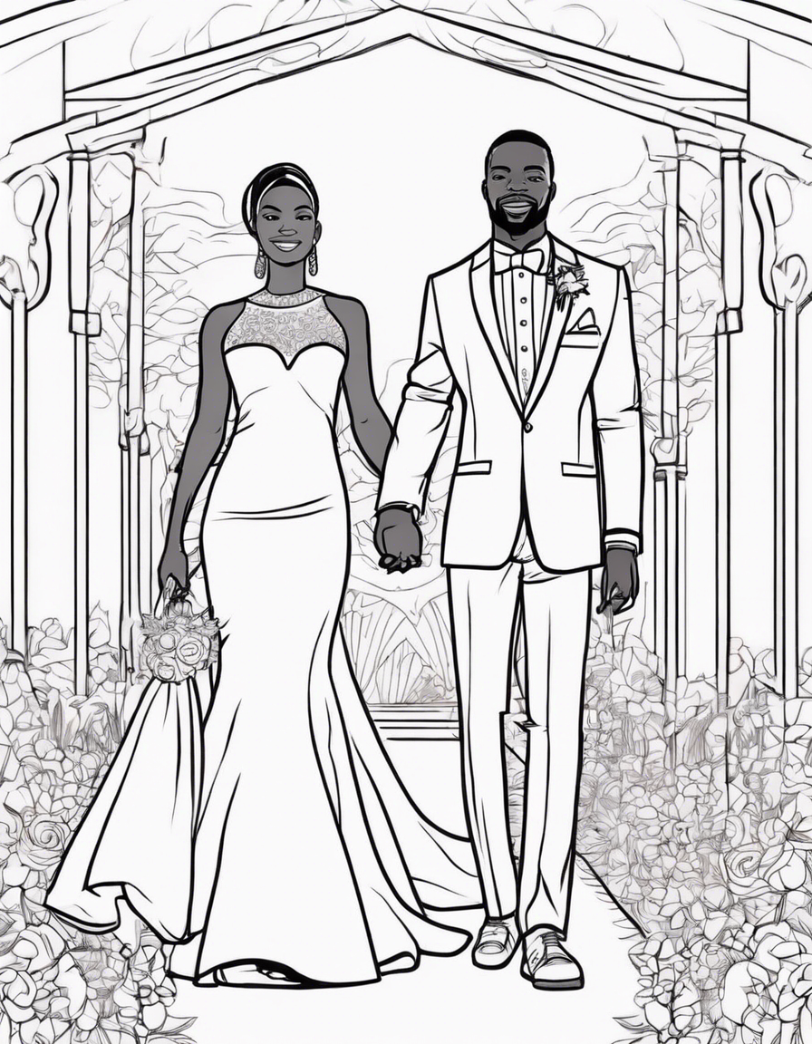 wedding coloring pages