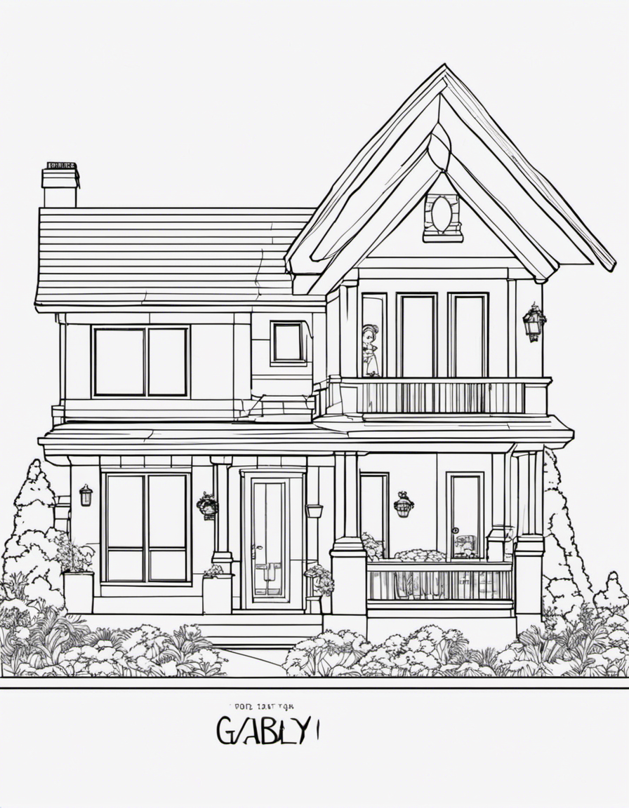 house coloring pages