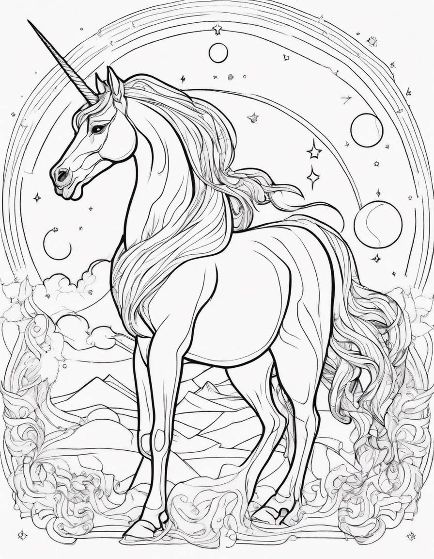 unicorn coloring pages