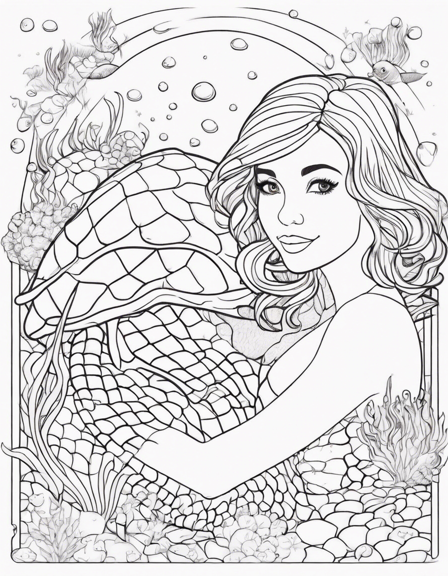 mermaid coloring pages