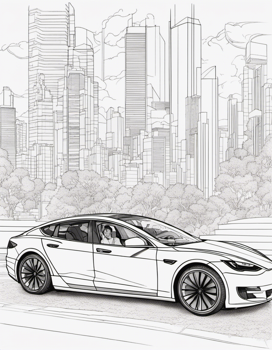 tesla coloring pages