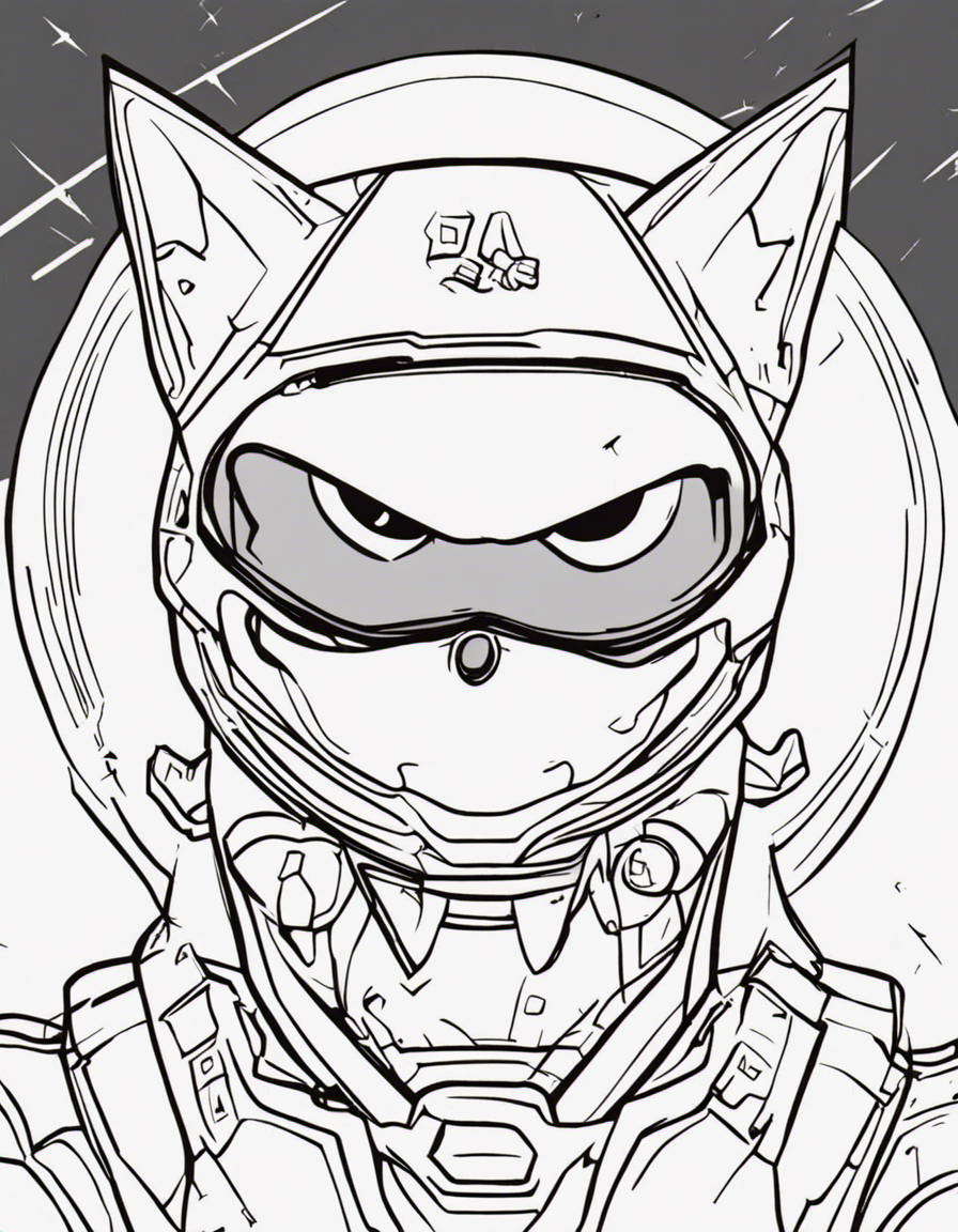 cartoon sonic exe coloring page