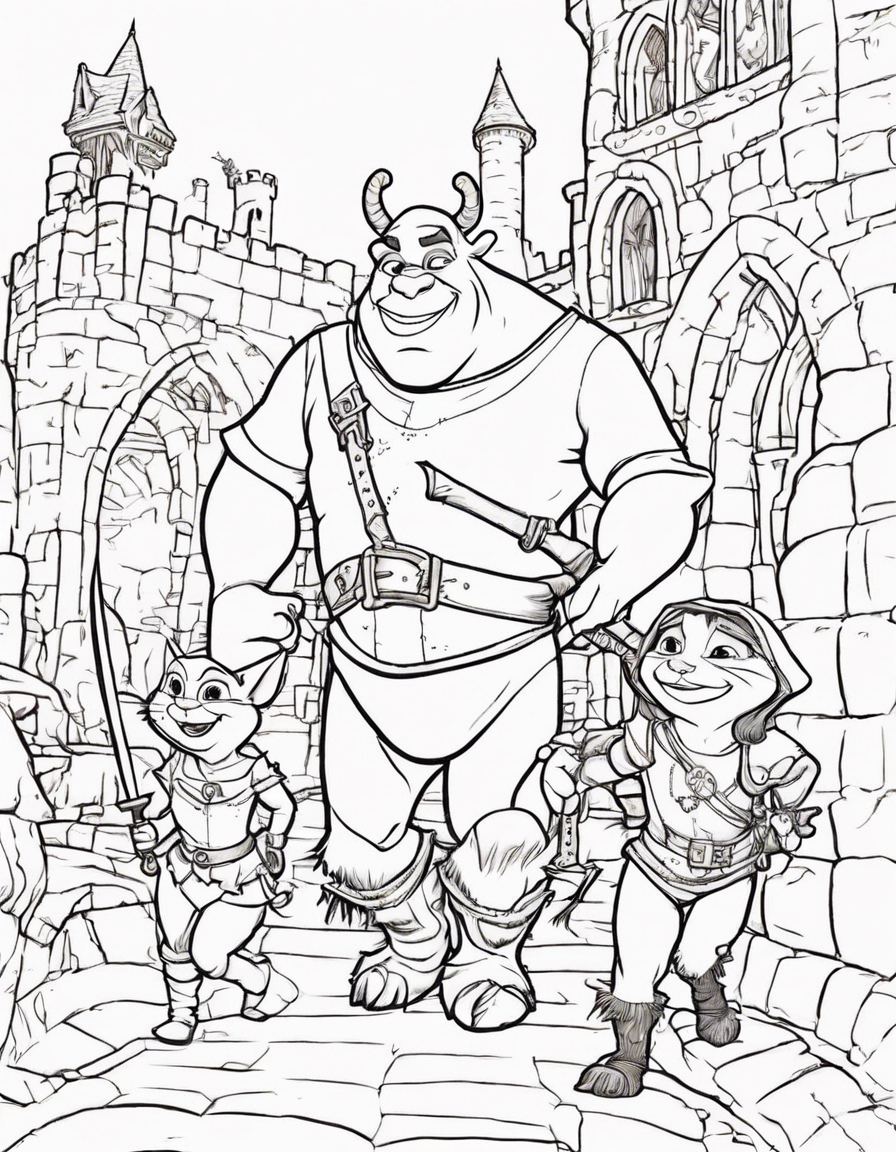 shrek coloring pages