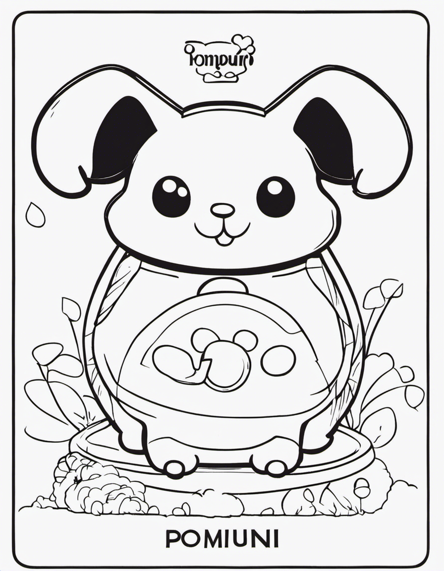 pompompurin coloring pages