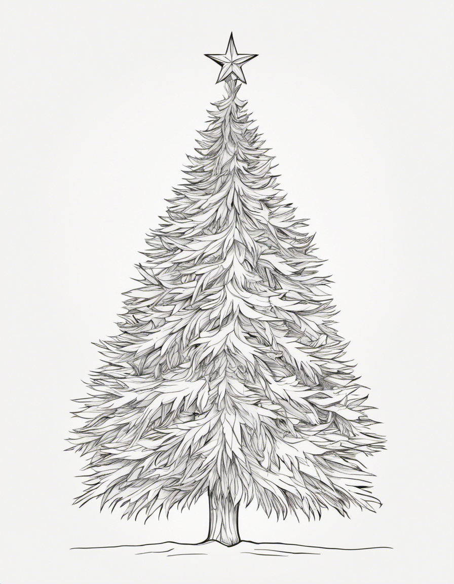 christmas tree coloring pages