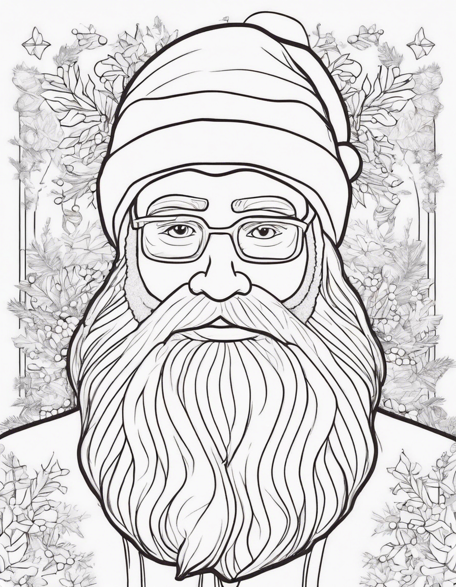 santa coloring pages