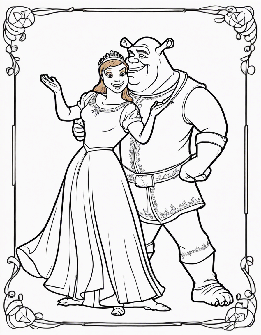 dancing coloring pages