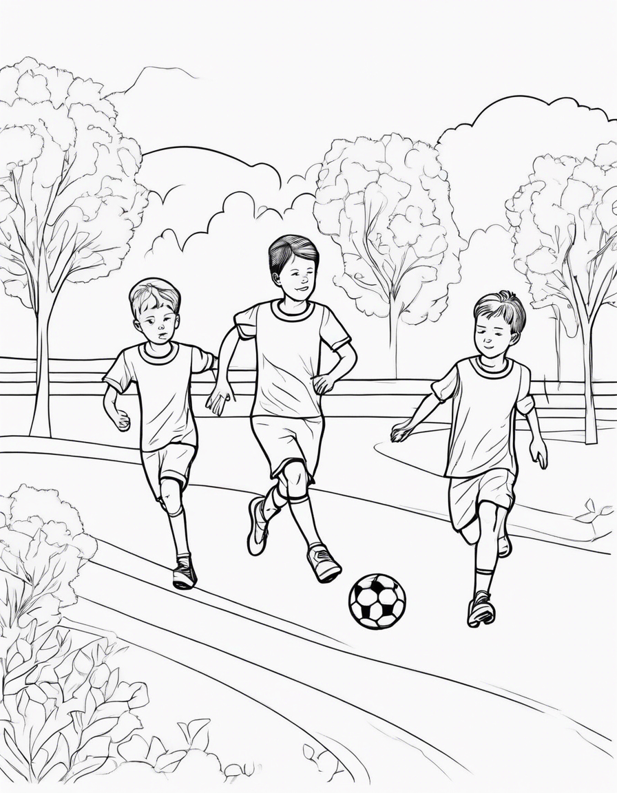 soccer coloring pages