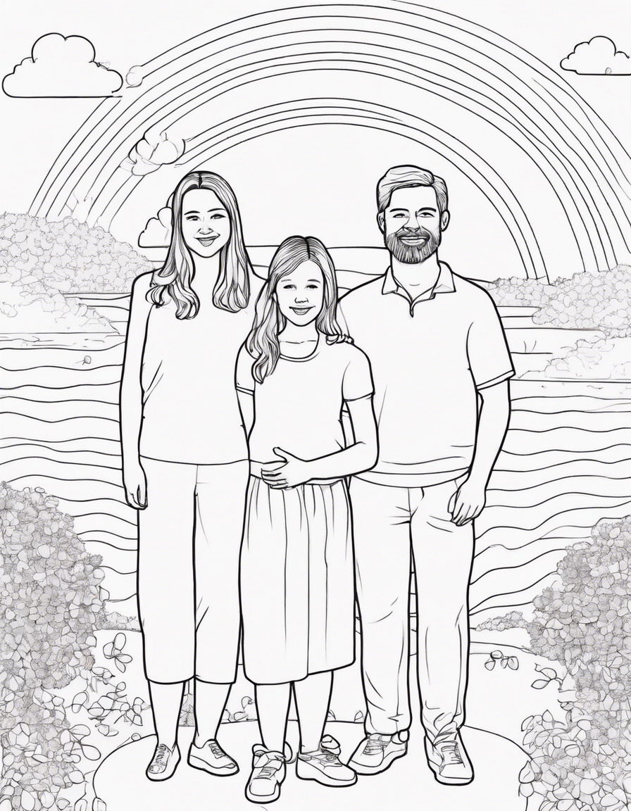 family coloring pages