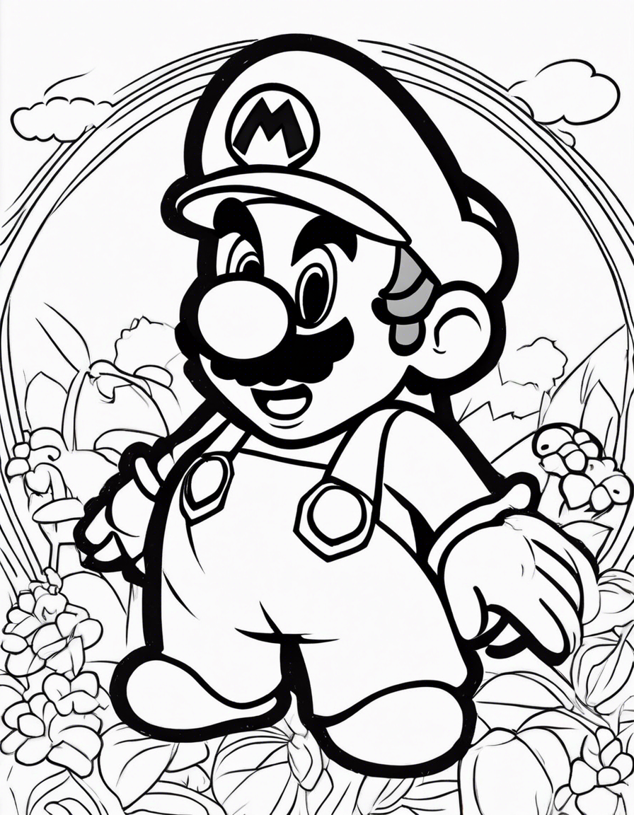 mario coloring pages