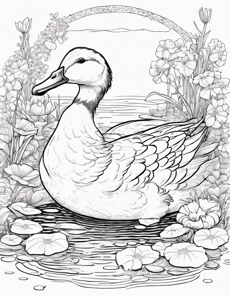 duck coloring pages