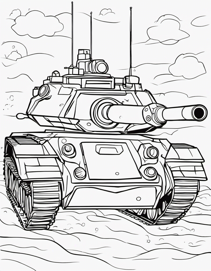 tank coloring pages