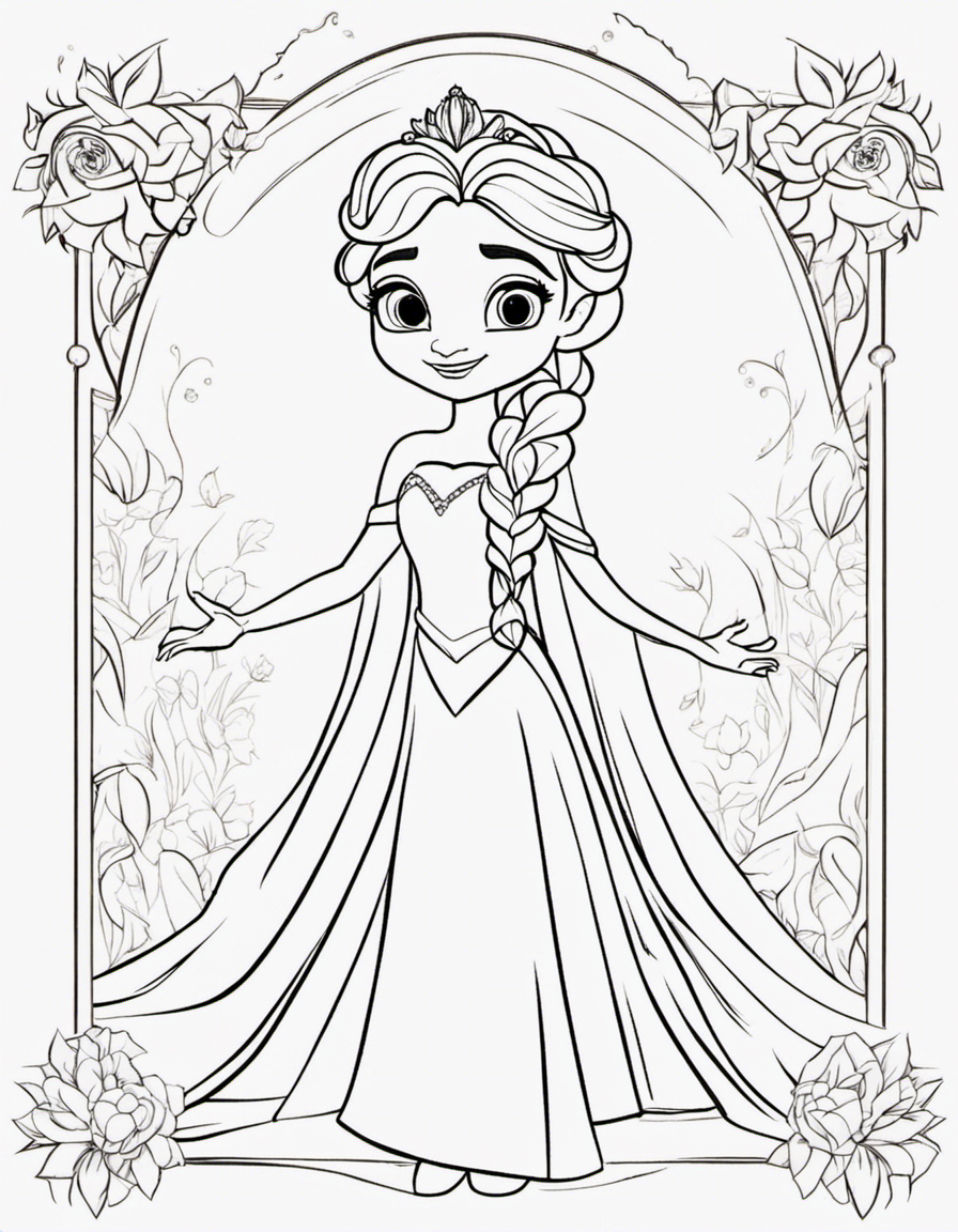 elsa coloring pages