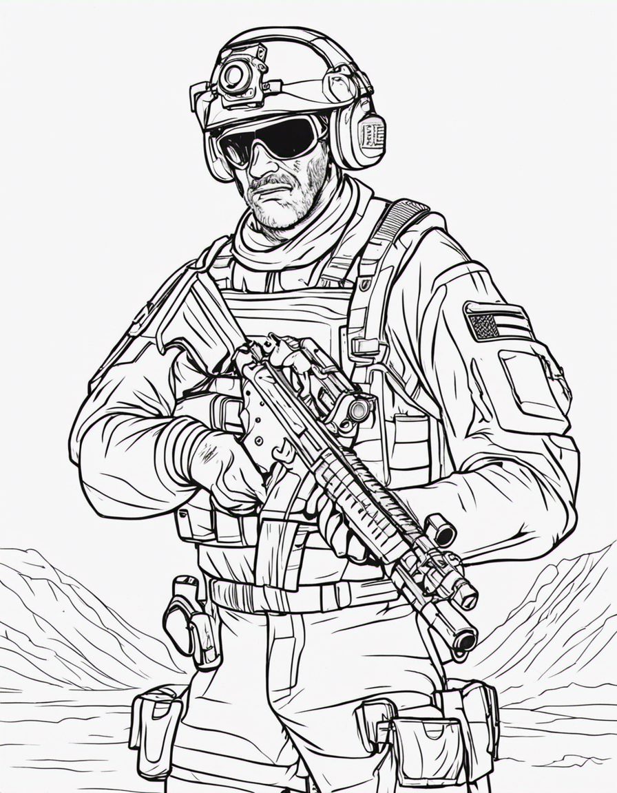 call of duty coloring pages
