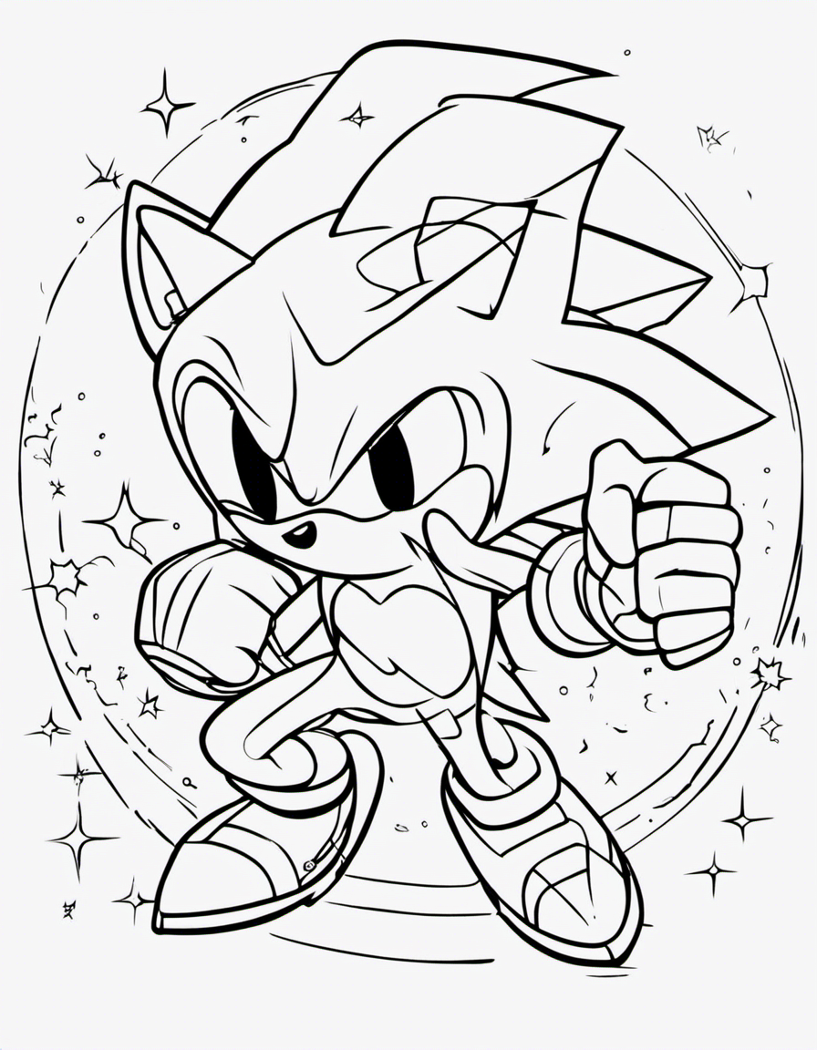 shadow sonic coloring pages