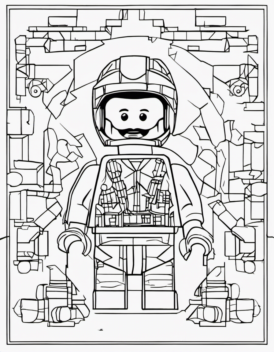 lego for children coloring page