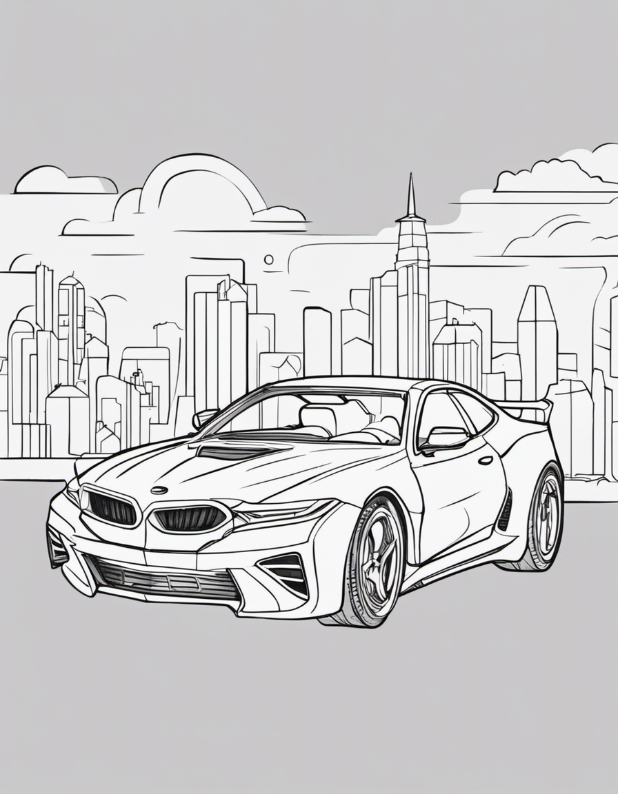 car  coloring page