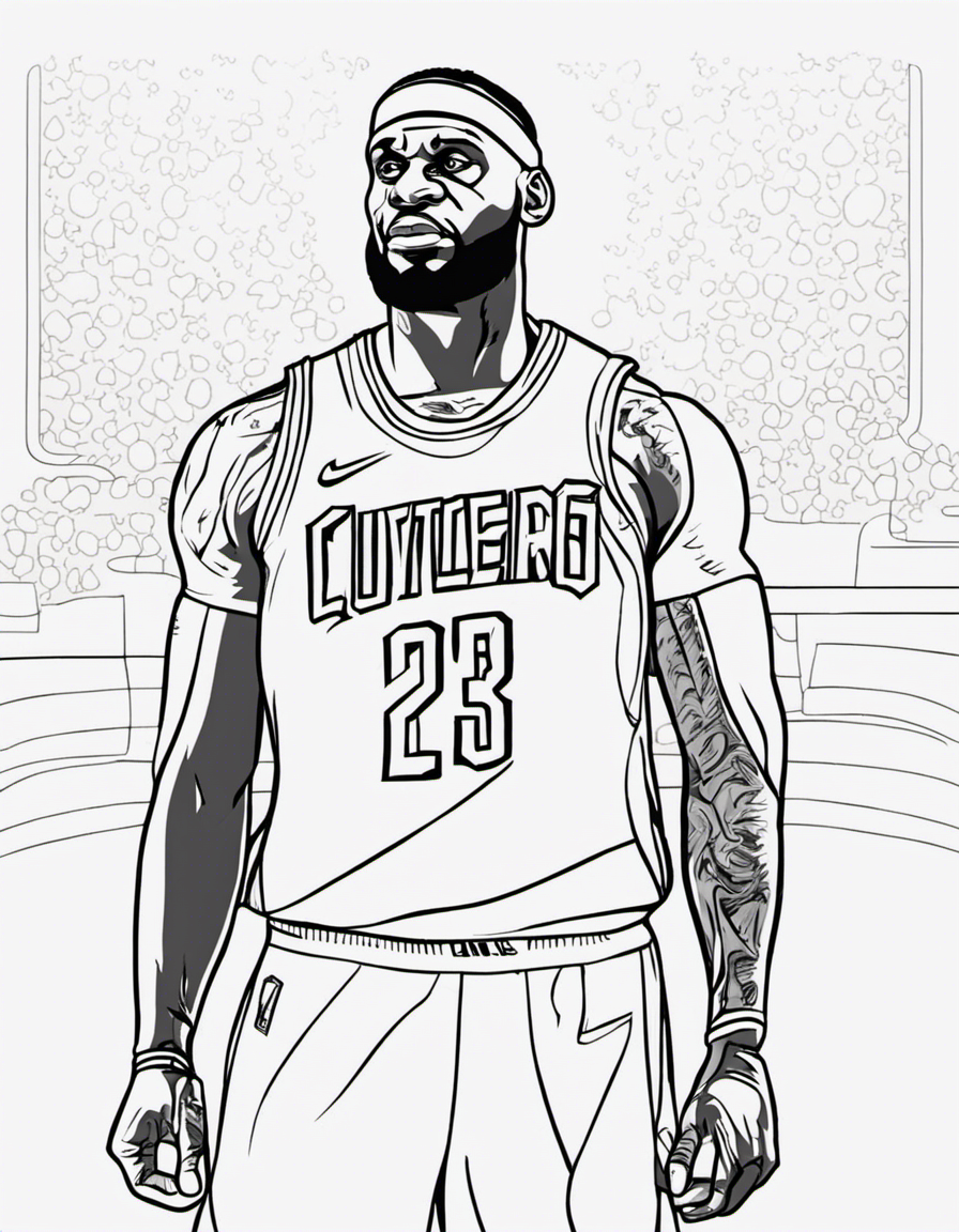 cartoon lebron james