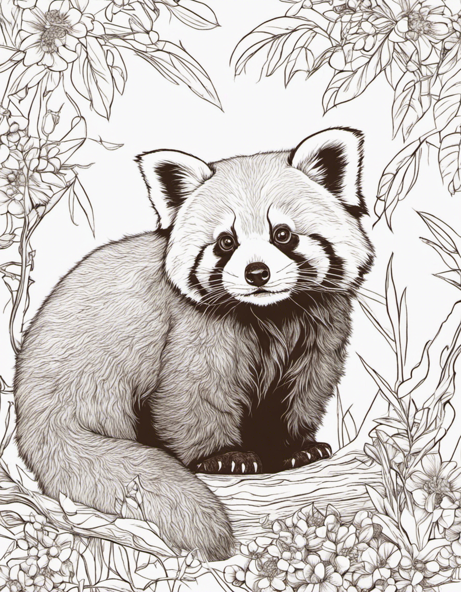 realistic red panda