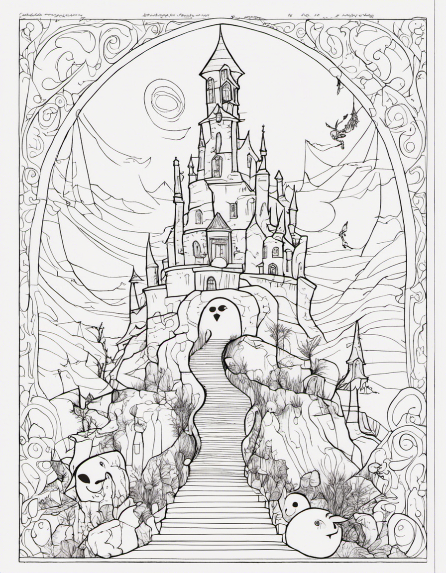 nightmare before christmas for adults coloring page