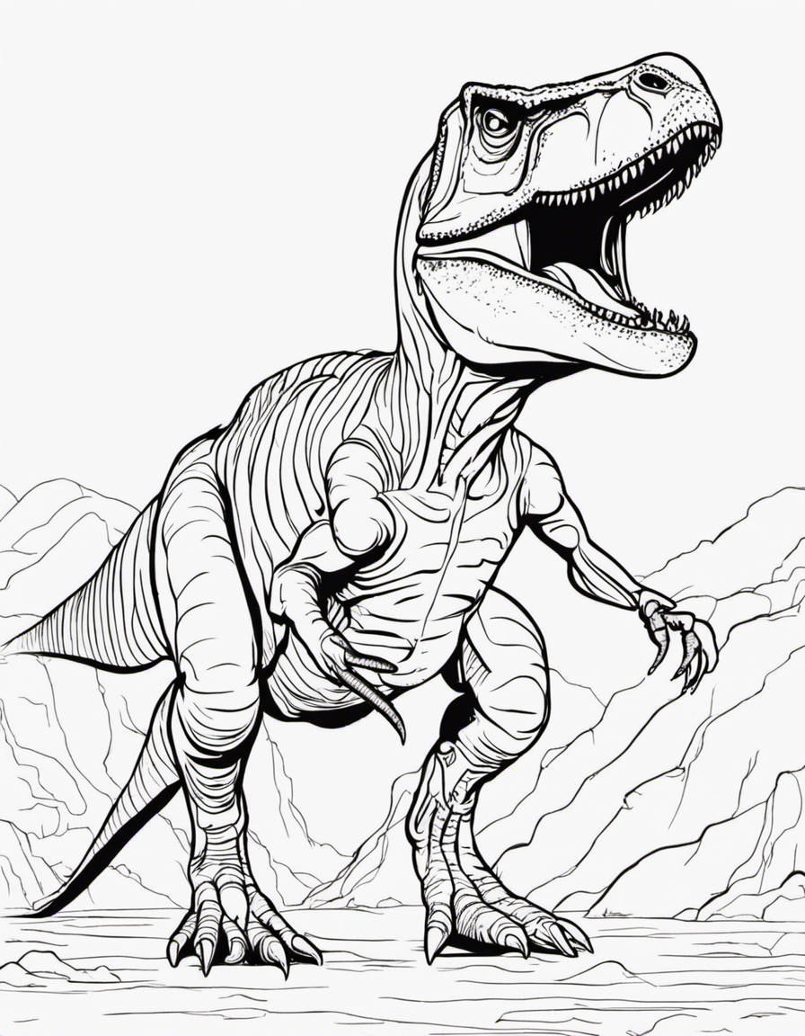 t rex coloring pages