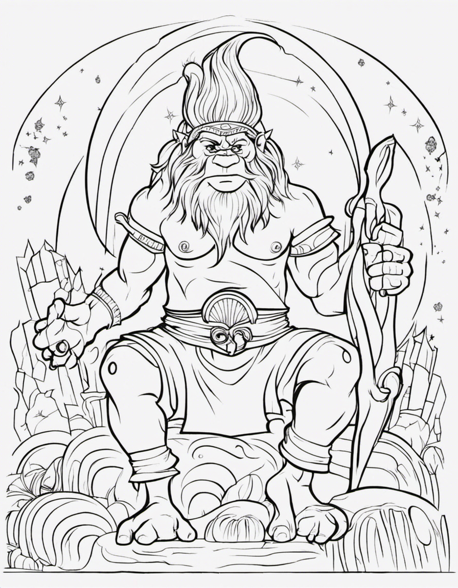 trolls coloring pages