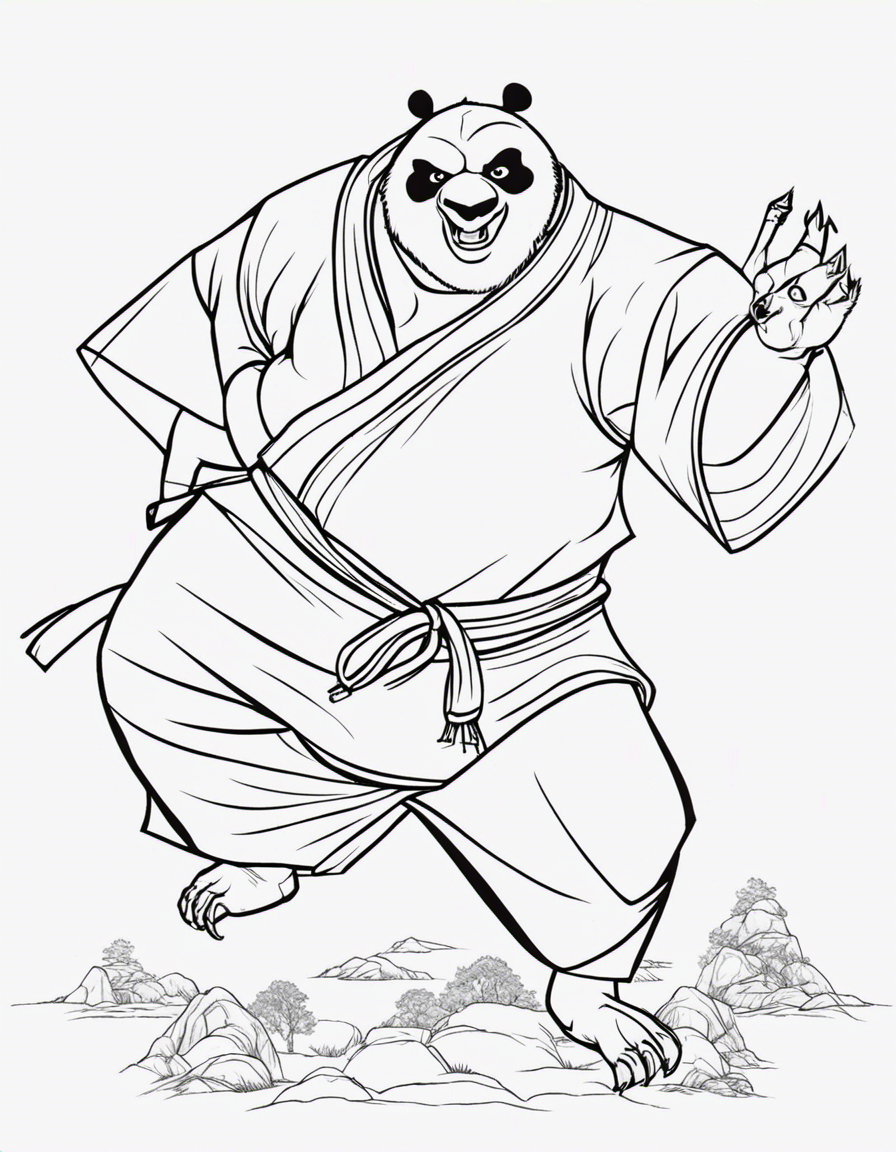 panda coloring pages