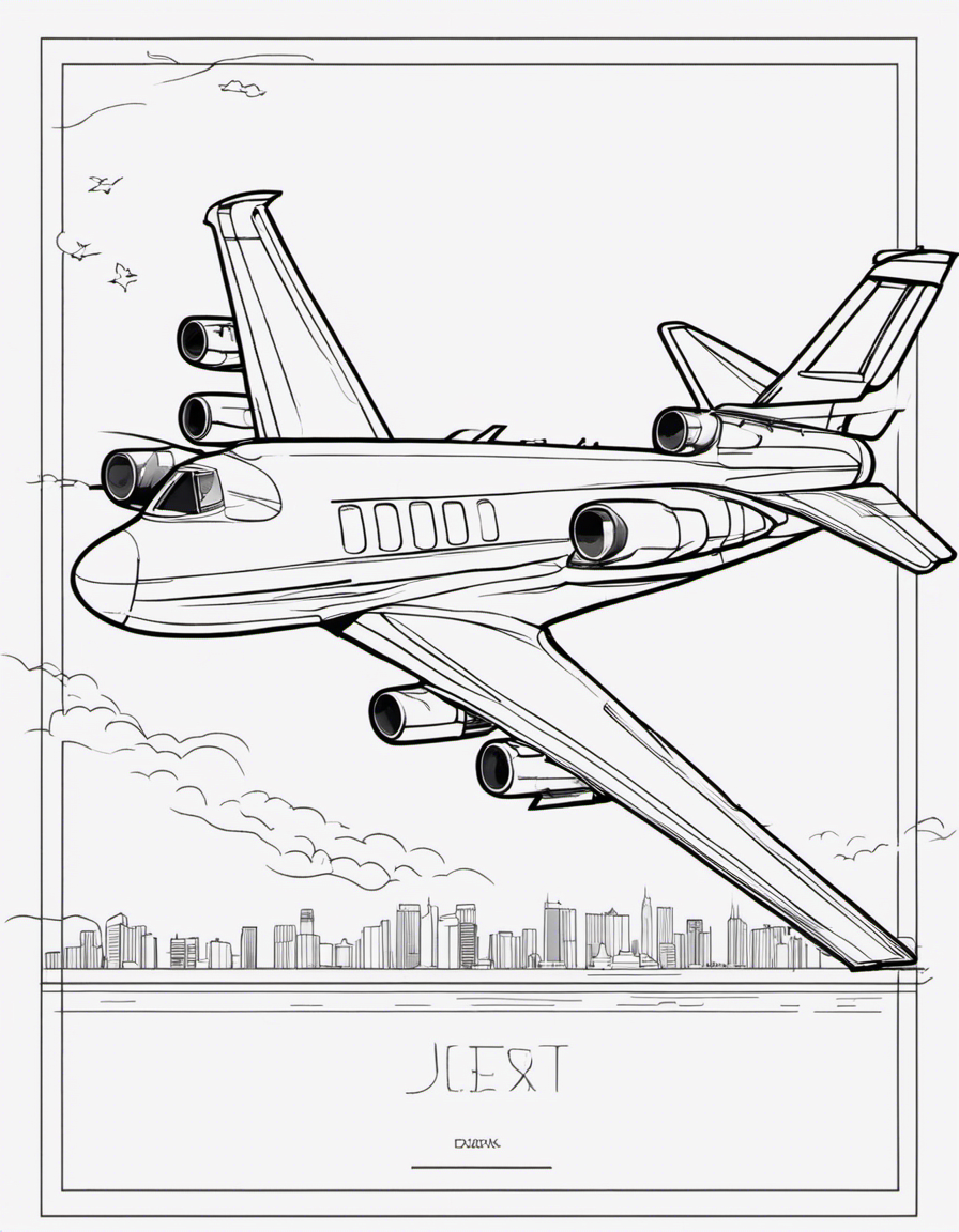 jet coloring pages