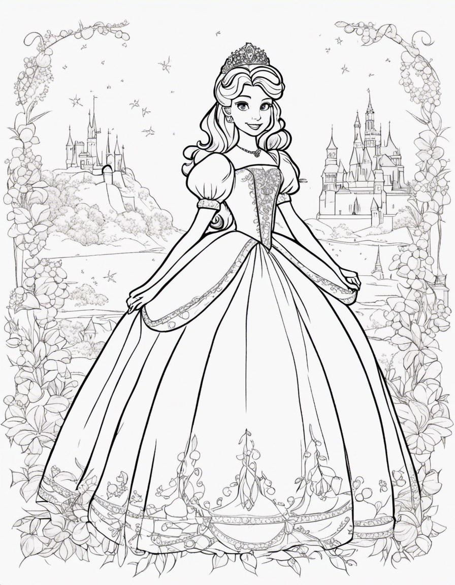 sofia the first for children coloring page