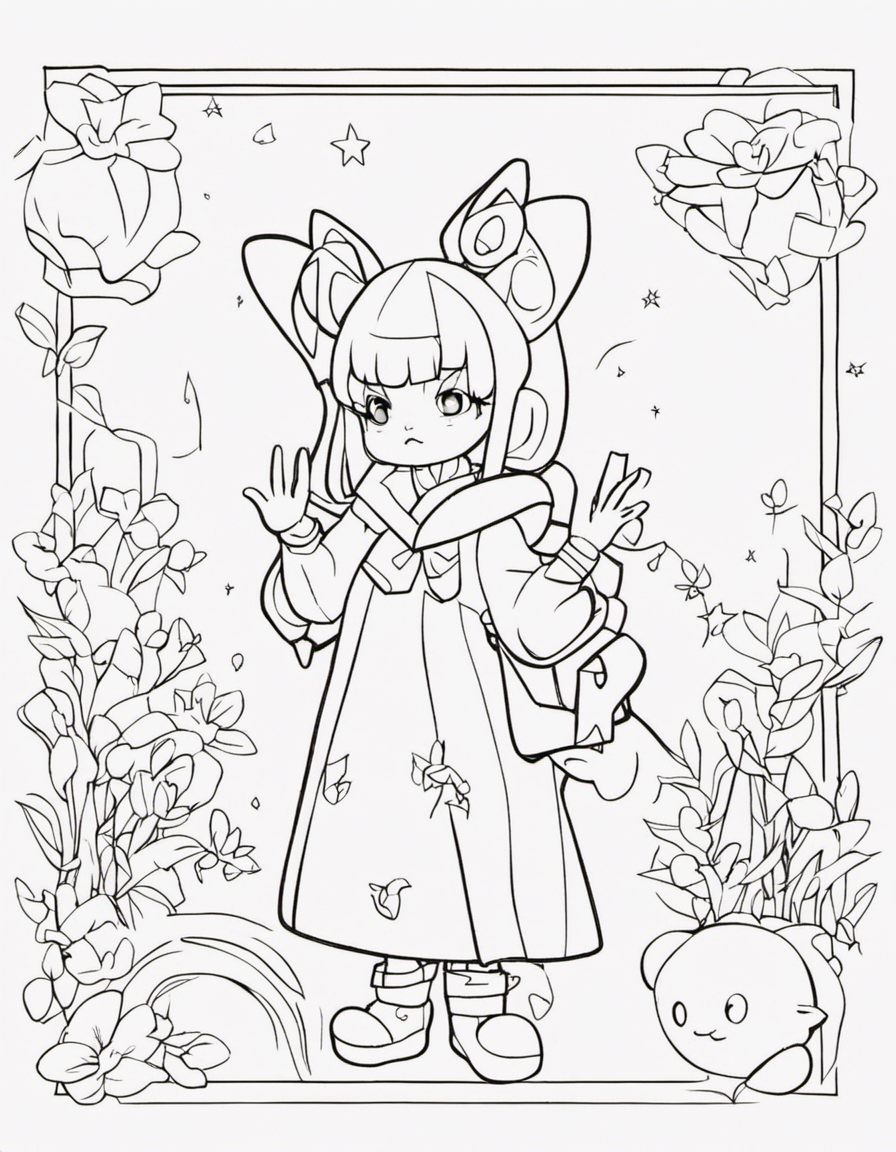 kuromi coloring pages