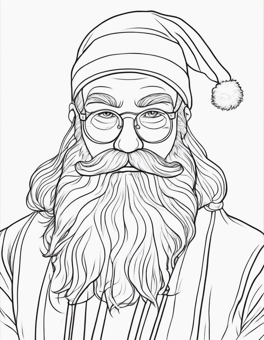 santa coloring pages