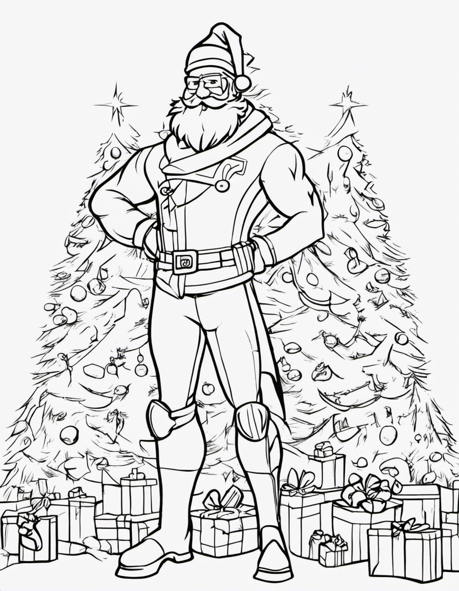 fortnite christmas coloring page