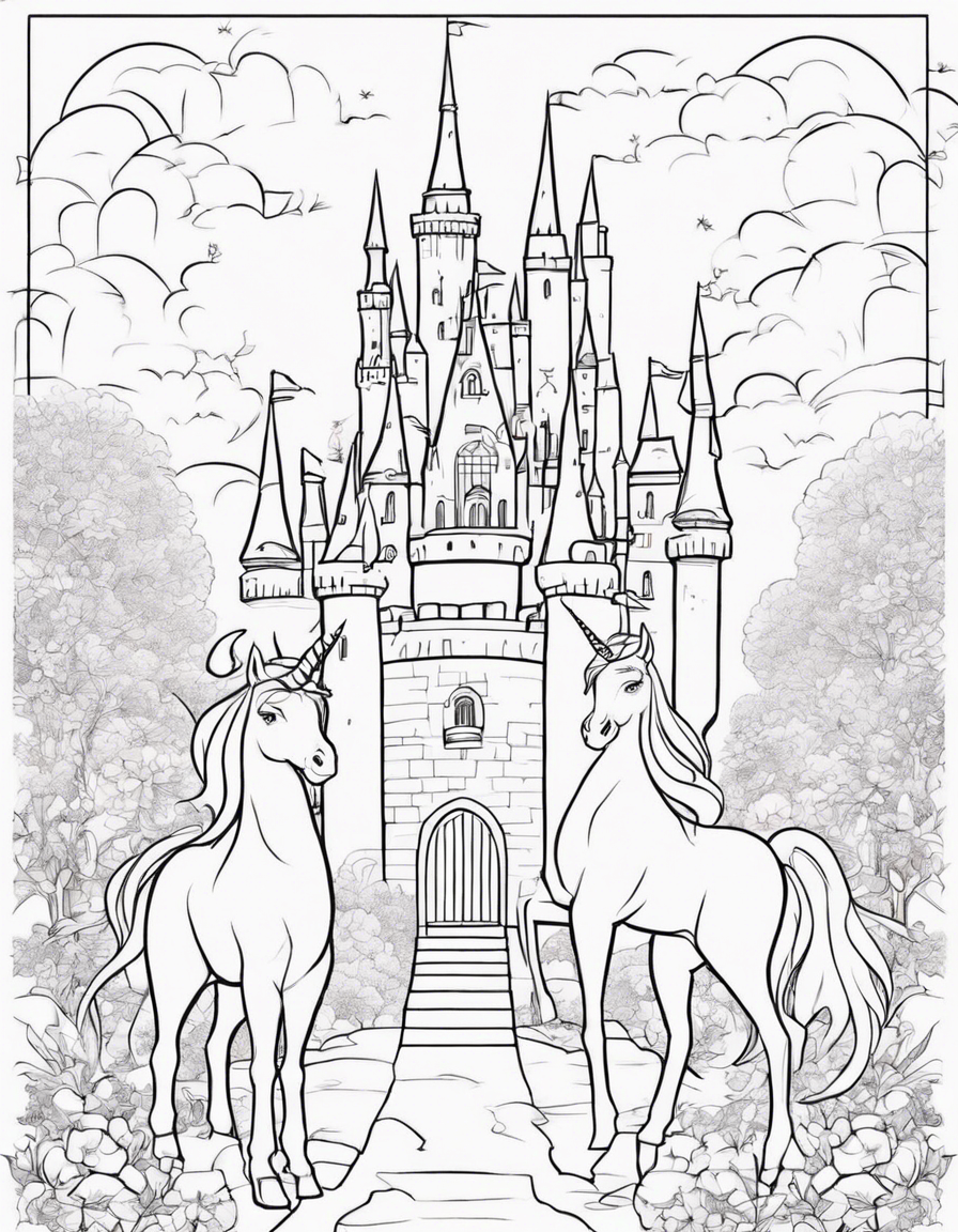 castle coloring pages