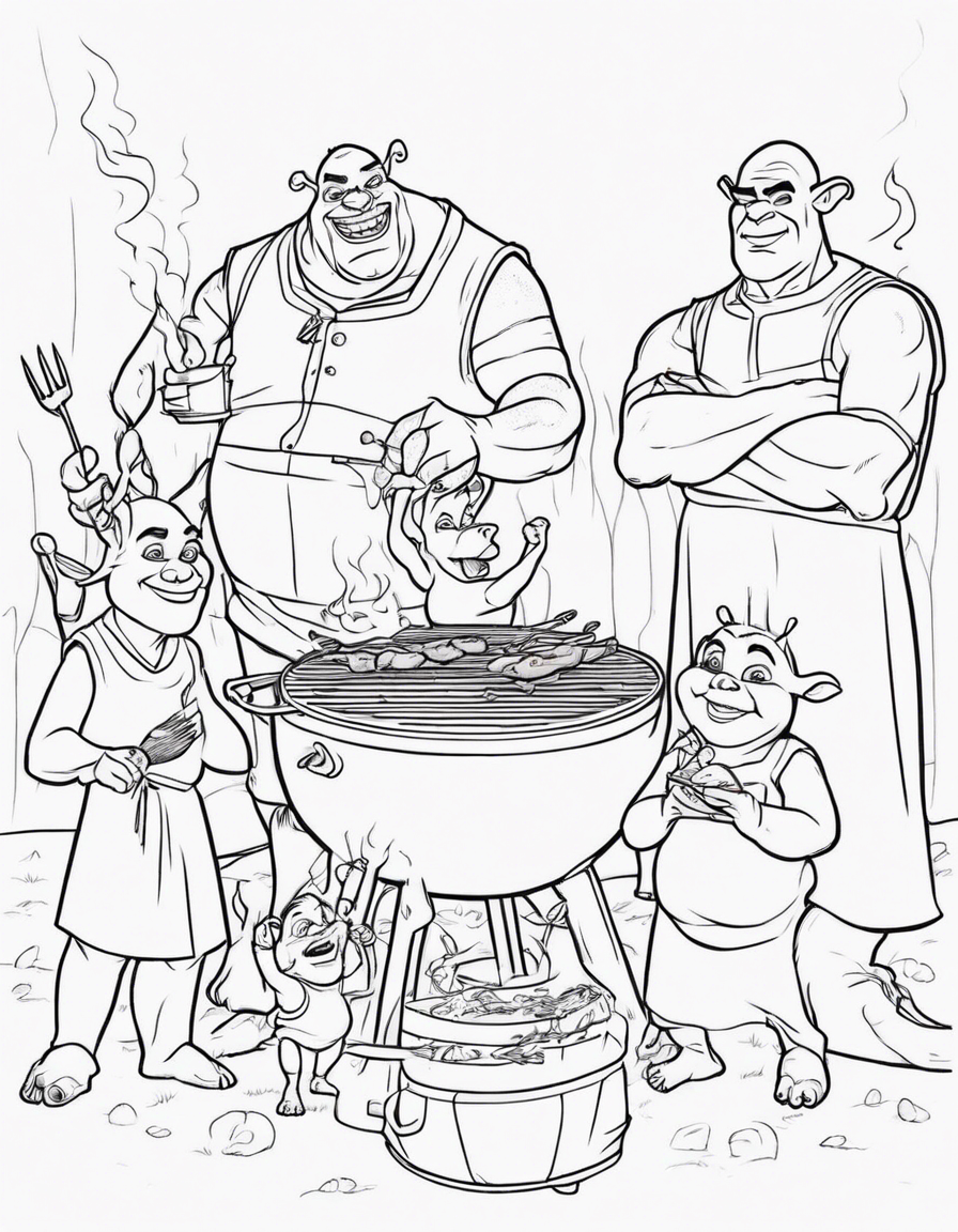 shrek coloring pages