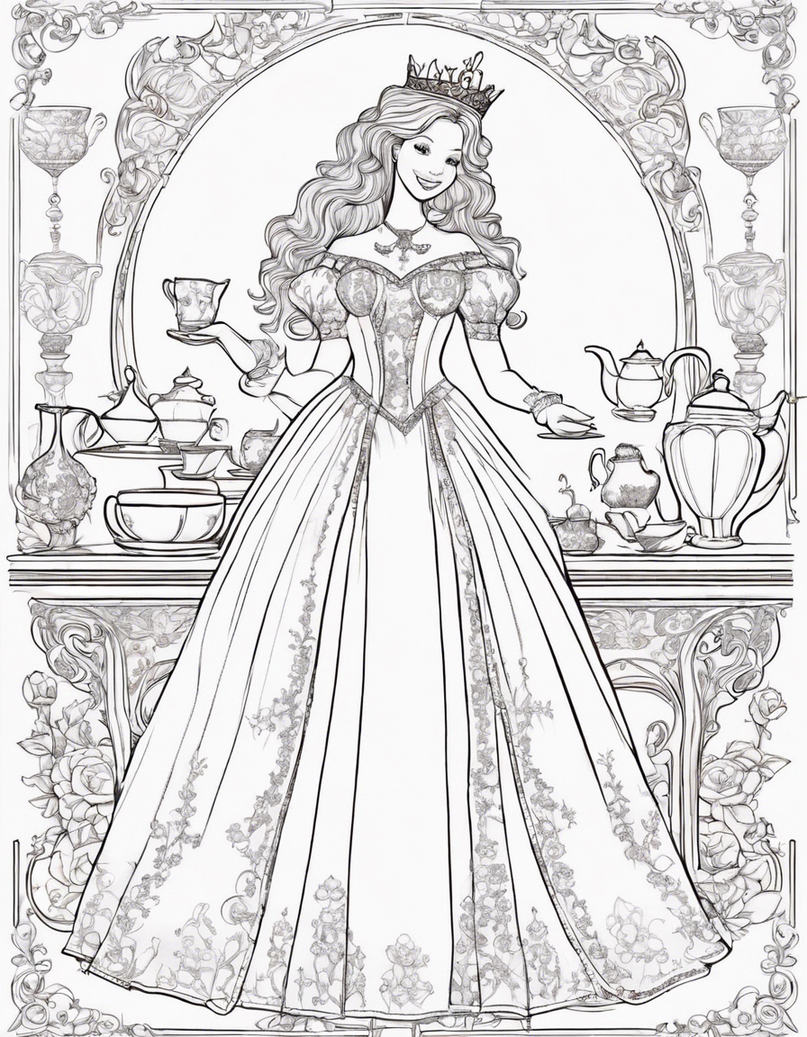 dress coloring pages