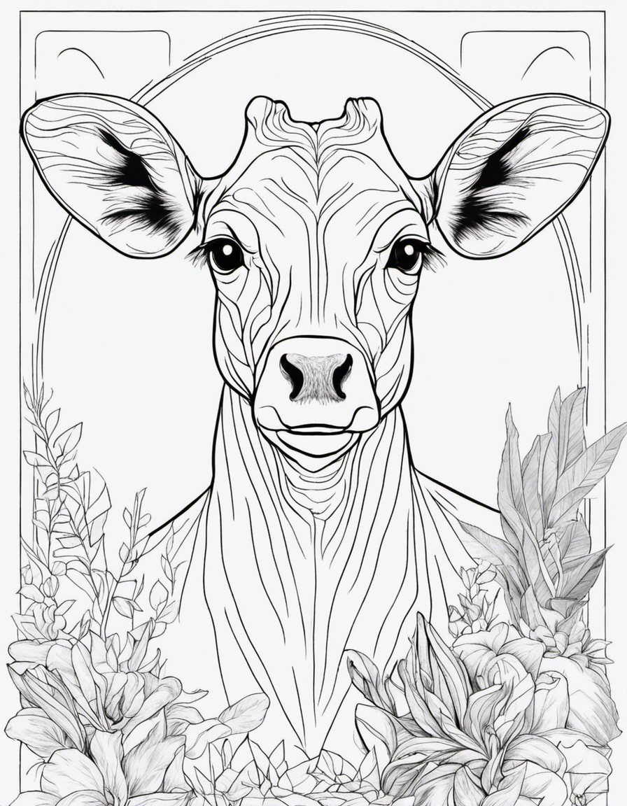 animal for adults coloring page