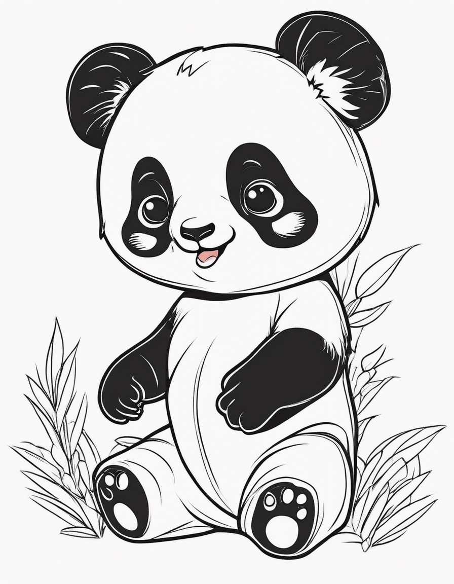 panda coloring pages