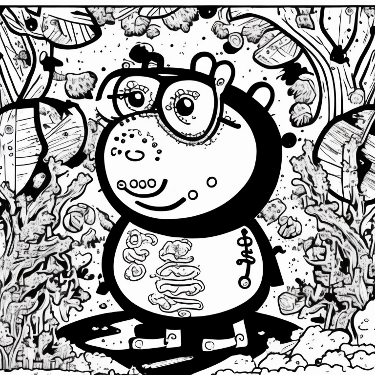 peppa pig coloring page