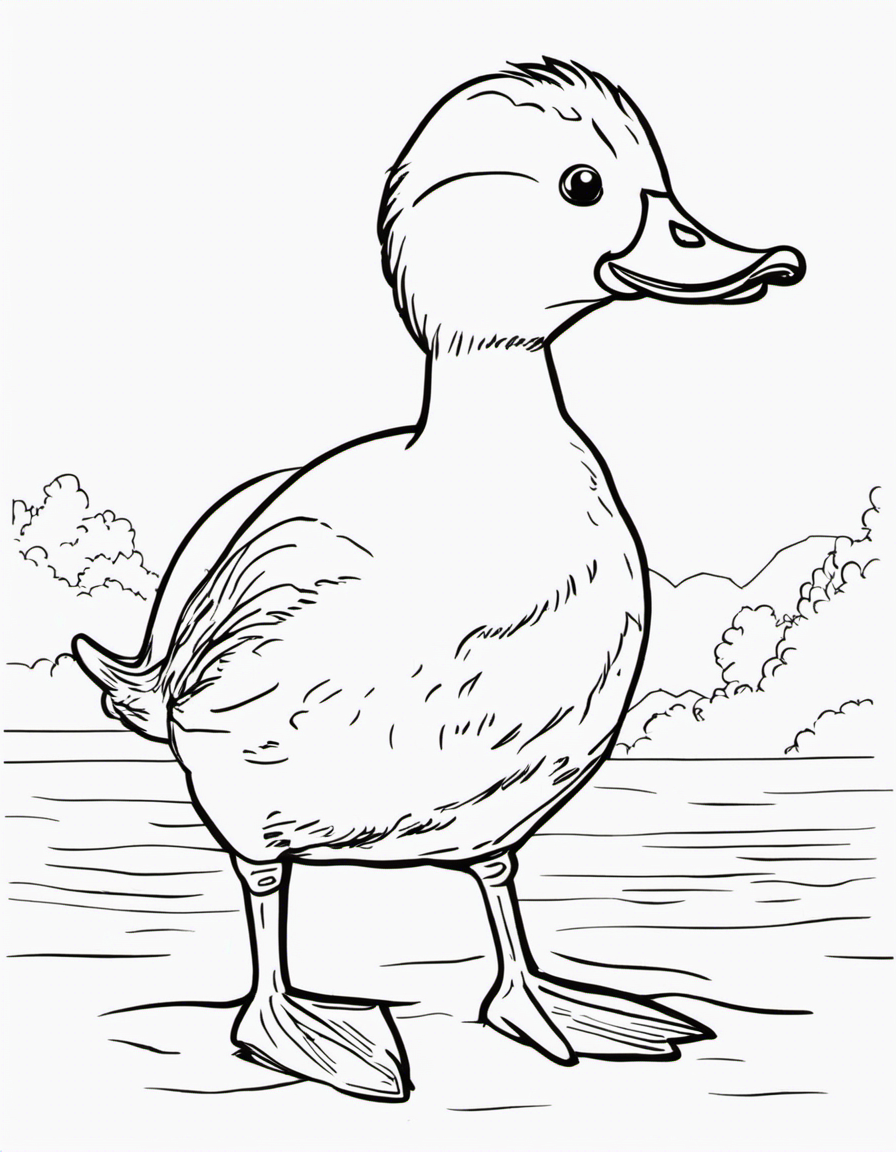 duck coloring pages