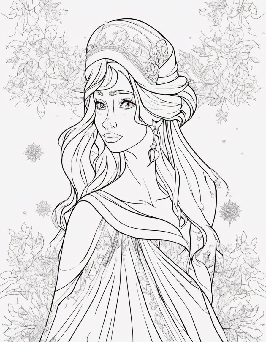 frozen for adults coloring page