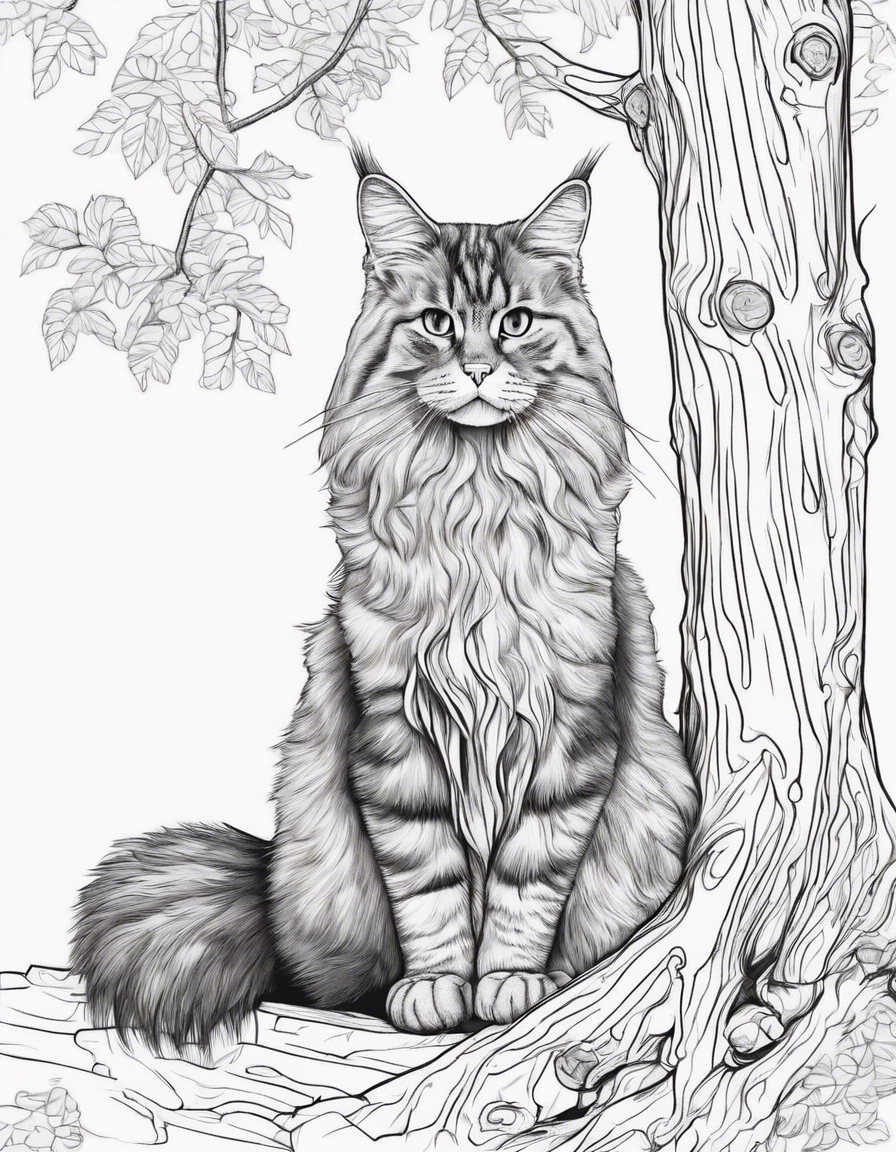 tree coloring pages