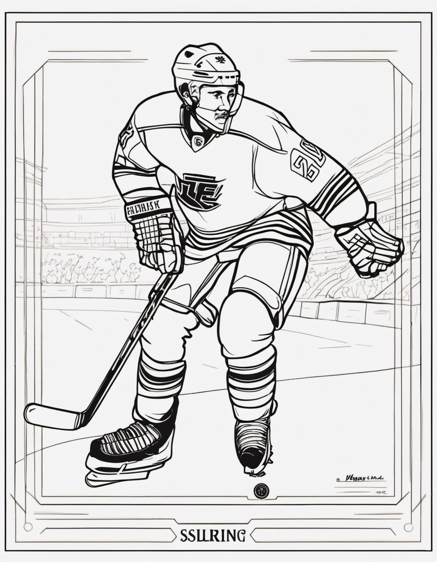 hockey coloring pages