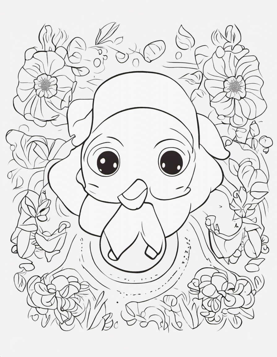 cartoon squishmallow coloring page