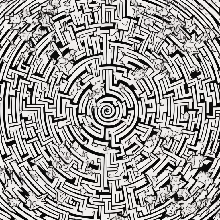 maze for kids coloring page