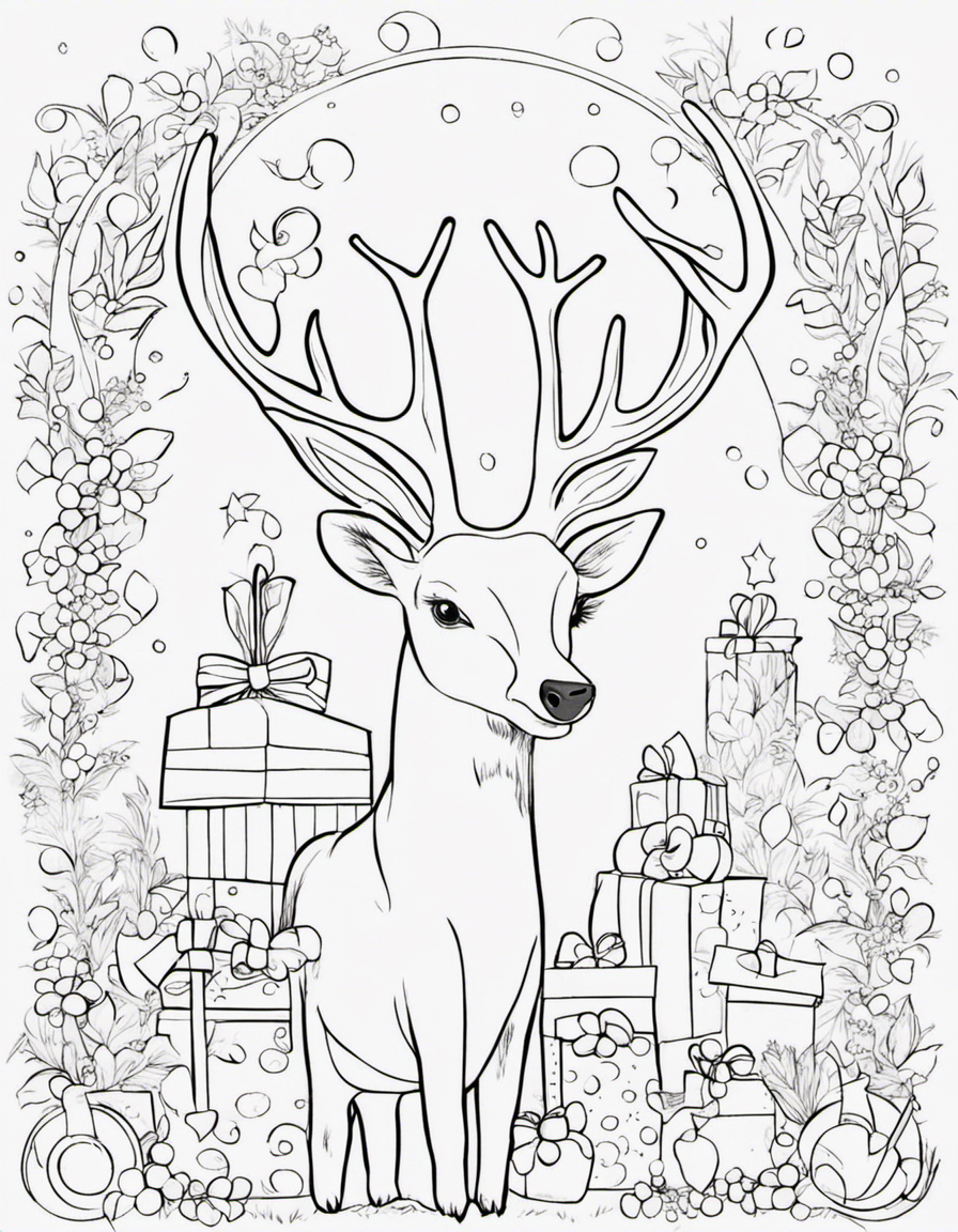 christmas for children coloring page