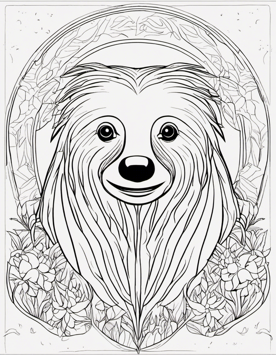 sloth coloring pages