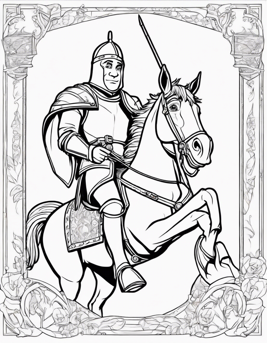 shrek coloring pages