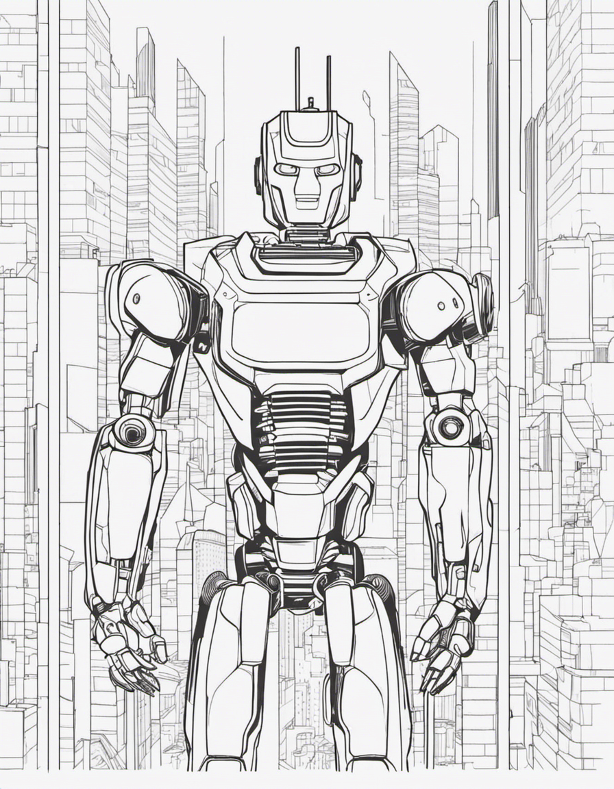 robot coloring pages